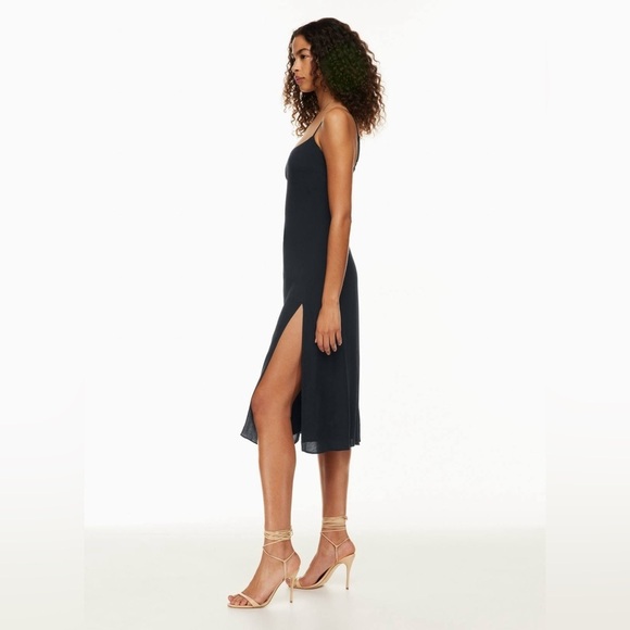 NWT Wilfred Artizia Affogato Vin Gris Pale Pink Gray Midi Slip Dress Size 6 - Picture 3 of 12